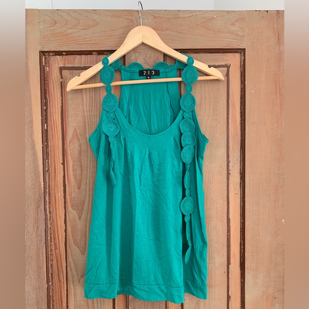 Anthropologie | Brand: 213 | teal knit tank| sz M
